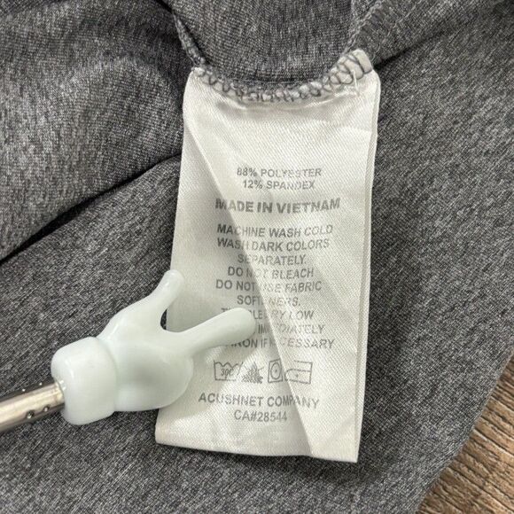 FootJoy Polo Shirt Men’s Extra Large Gray Striped Athletic Fit Golf Performance - Picture 8 of 9